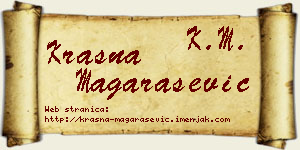 Krasna Magarašević vizit kartica